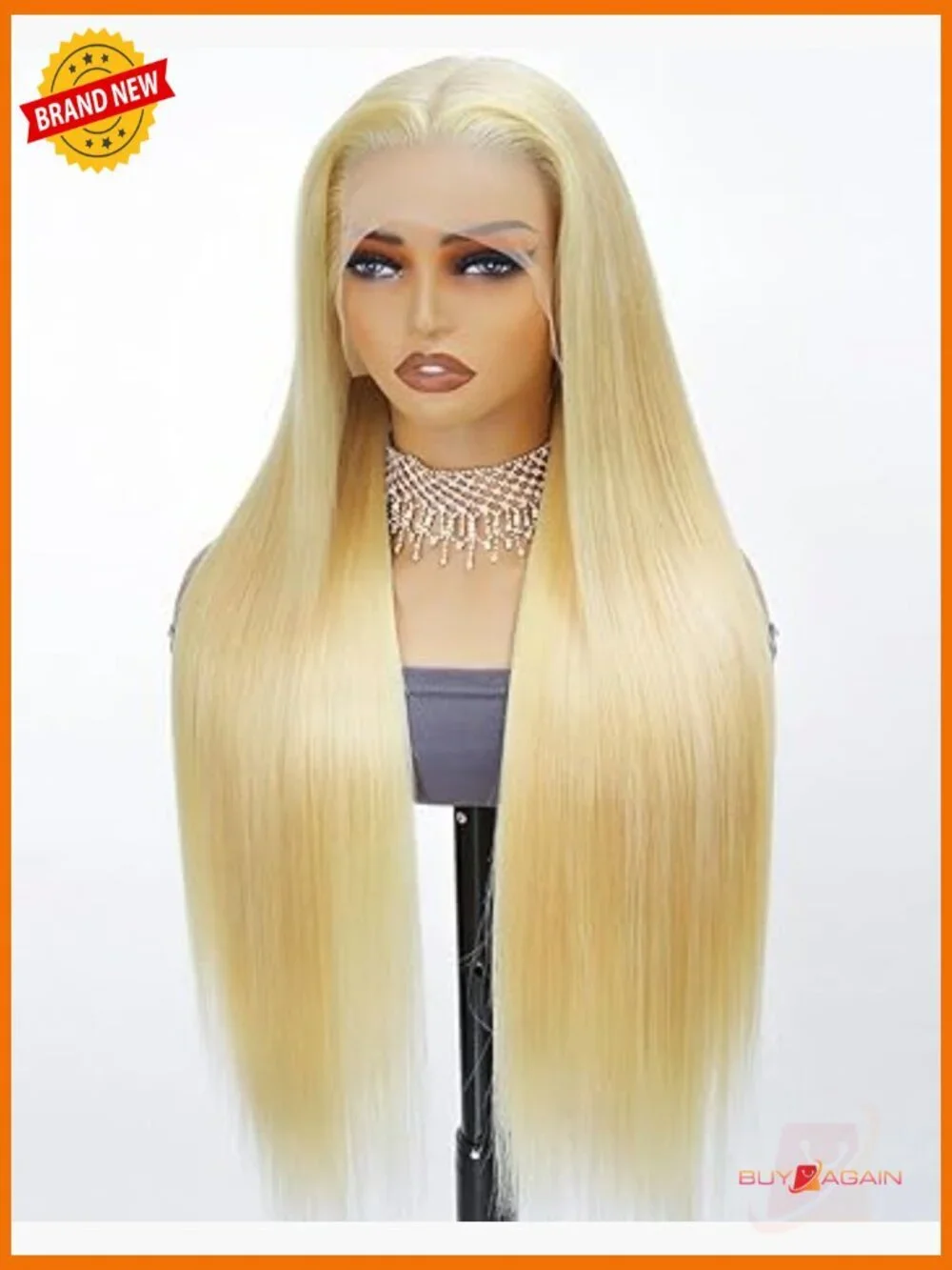 30 Inch 613 Lace Front Wig Human Hair Straight 200 Density HD Lace Pre Plucked
